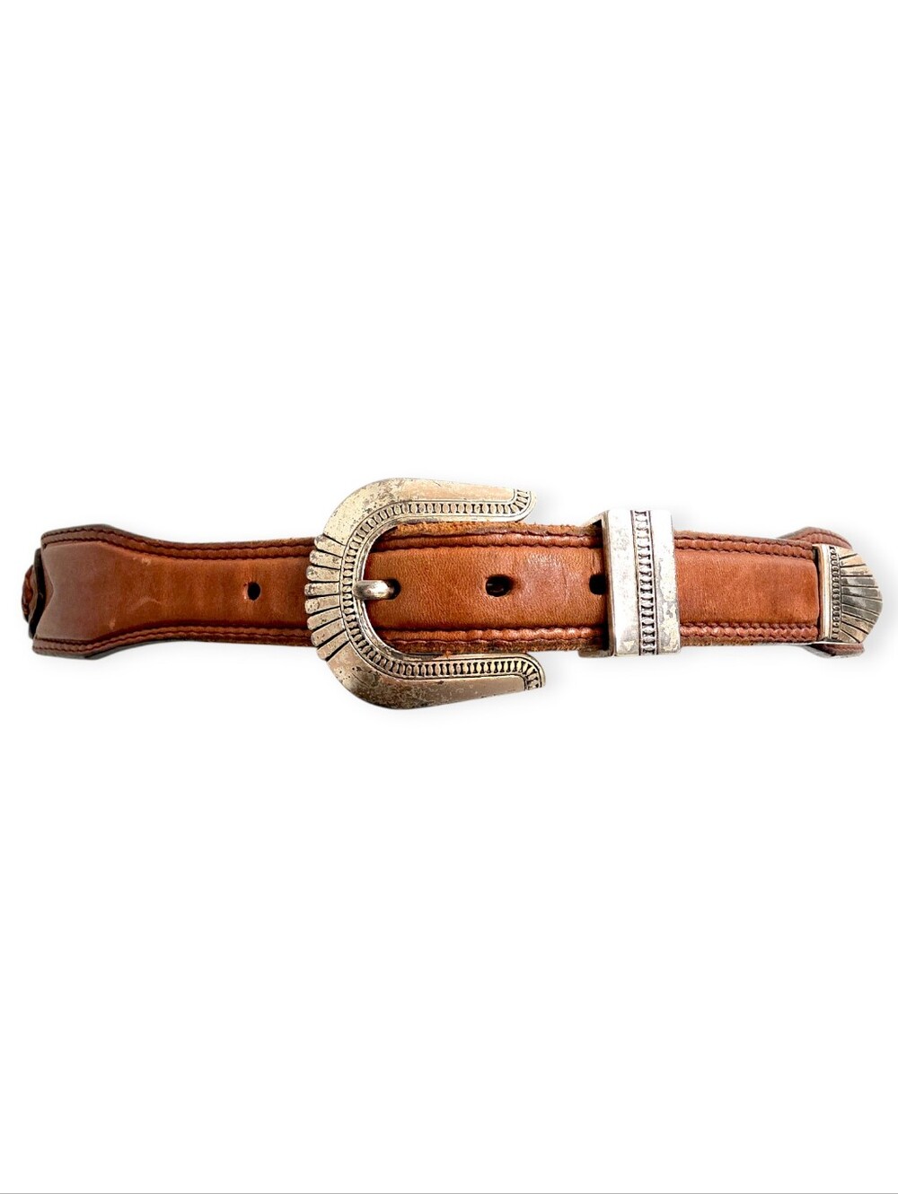 Vintage 1991 Leather Western Belt Size 30
